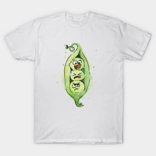 Three Funny Peas in a Pod T-Shirt